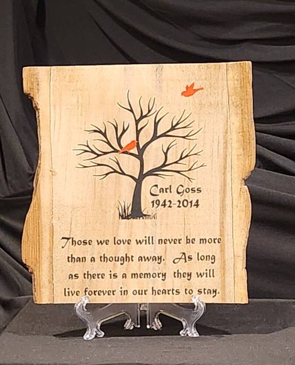 Personalized Handcrafted Wooden Memorial