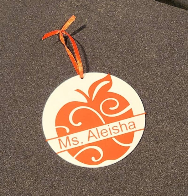 Personalized Teacher Ornament