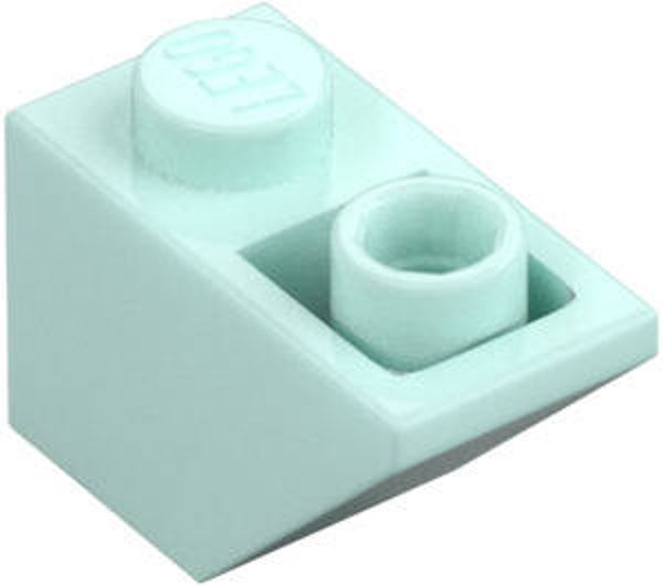 LEGO® 6306030 - SLOPE 1X2, 45°, INVERTED - AQUA