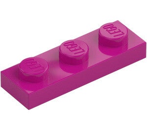 LEGO® 6022048 - PLATE 1X3 - BRIGHT REDDISH VIOLET