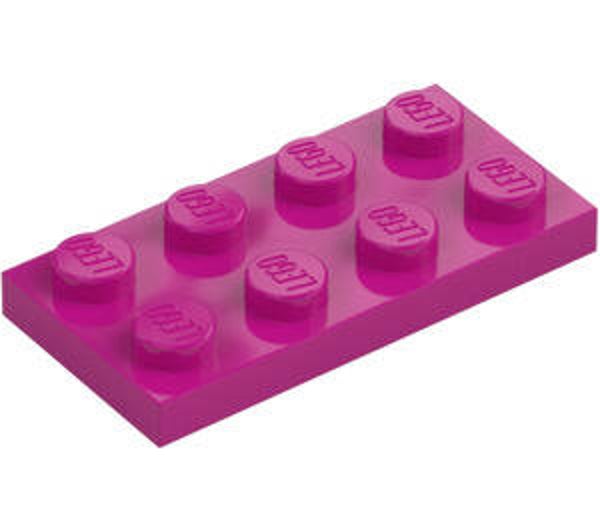 LEGO® 6037658 - PLATE 2X4 - BRIGHT REDDISH VIOLET