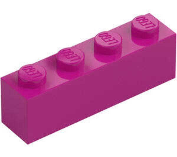 LEGO® 6056373 - BRICK 1X4 - BRIGHT REDDISH VIOLET