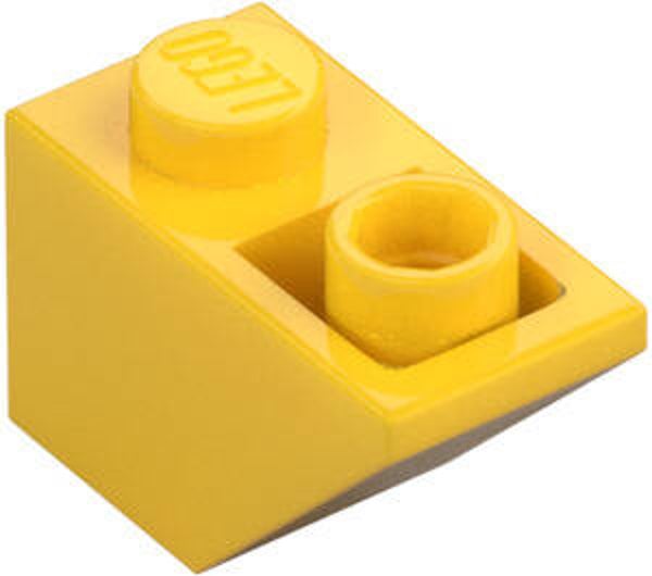 LEGO® 366524 - SLOPE 1X2, 45°, INVERTED - BRIGHT YELLOW