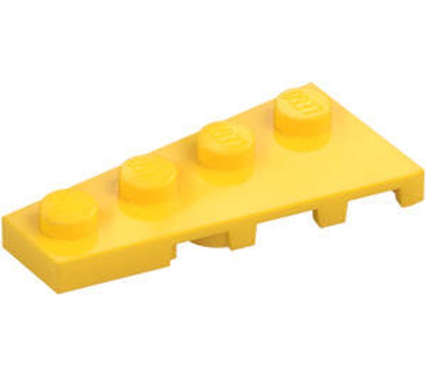 LEGO® 4161331 - LEFT PLATE 2X4 WITH ANGLE - BRIGHT YELLOW