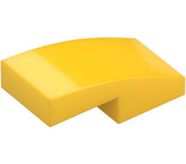 LEGO® 6029947 - PLATE 1X2X2/3 WITH BOW - BRIGHT YELLOW