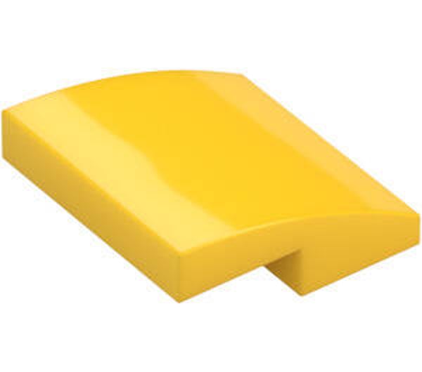 LEGO® 6079007 - PLATE 2X2X2/3 WITH BOW - BRIGHT YELLOW