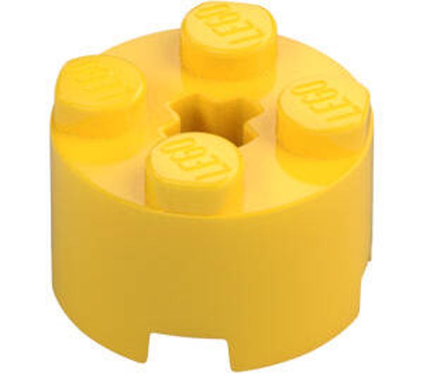 LEGO® 614324 - BRICK 2X2 ROUND - BRIGHT YELLOW