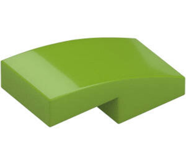 LEGO® 6069006 - PLATE 1X2X2/3 WITH BOW - BRIGHT YELLOWISH GREEN