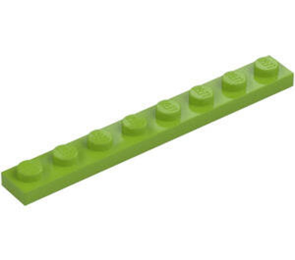 LEGO® 6392872 - PLATE 1X8 - BRIGHT YELLOWISH GREEN