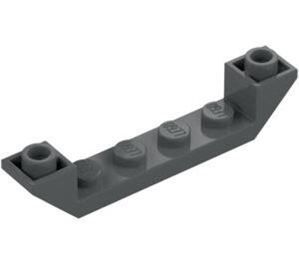 LEGO® 4294180 - SLOPE 1X6, 45° INVERTED - DARK STONE GRAY