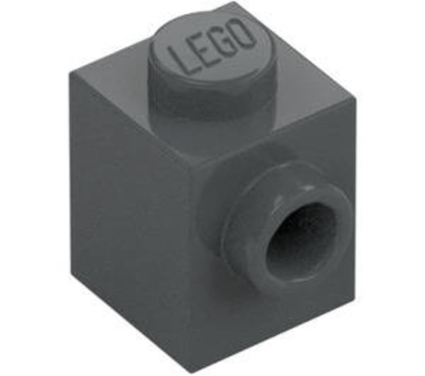 LEGO® 4558955 - BRICK 1X1 WITH 1 KNOB - DARK STONE GRAY