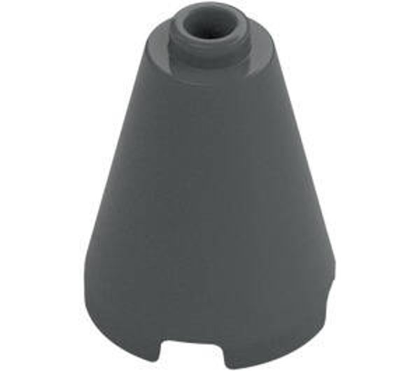 LEGO® 6092666 - CONE 2X2X2 - DARK STONE GRAY