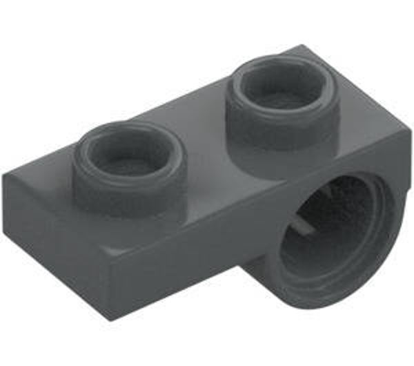 LEGO® 6396058 - PLATE 1X2 WITH HORIZONTAL HOLE Ø4,85 - DARK STONE GRAY