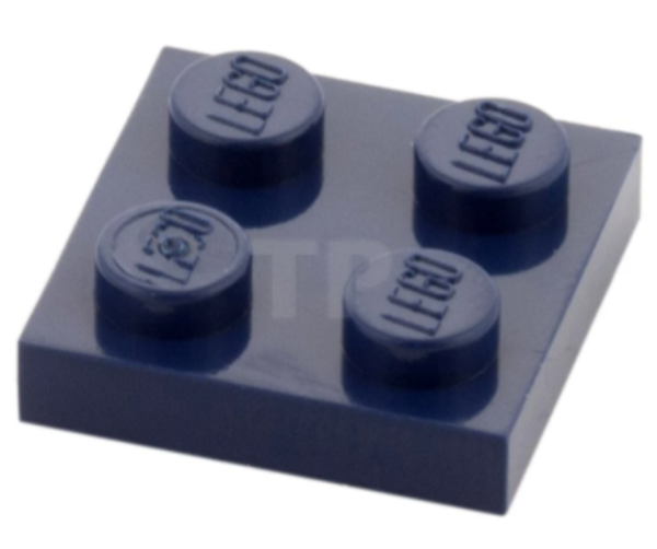 LEGO® 6037890 - PLATE 2X2 - EARTH BLUE