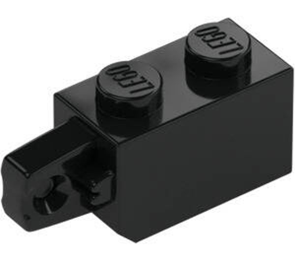 LEGO® 4265484 - BRICK 1X2 WITH STUB, VERTICAL END - BLACK