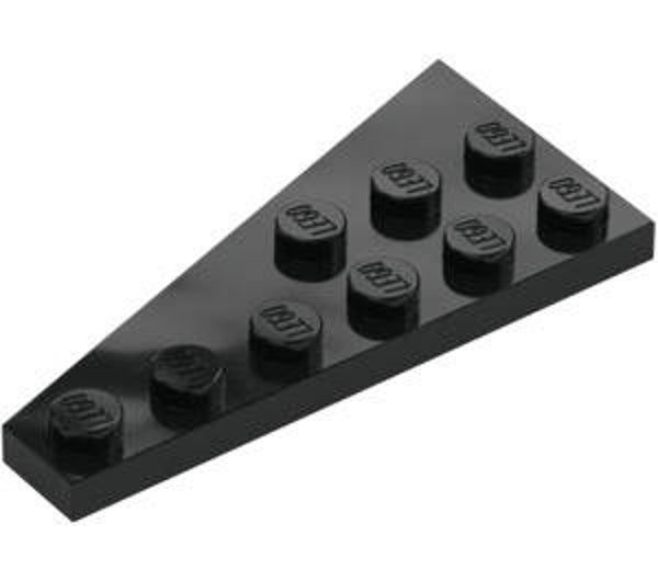 LEGO® 4283046 - RIGHT PLATE 3X6 WITH ANGLE - BLACK