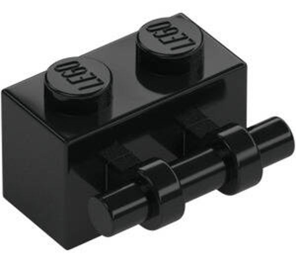 LEGO® 4288212 – BRICK 1X2 WITH STICK – BLACK