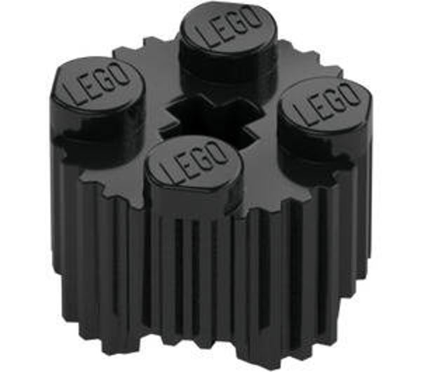 LEGO® 6024730 - PROFILE BRICK Ø15,83 WITH CROSS - BLACK