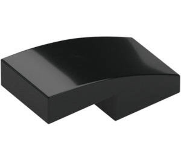 LEGO® 6047276 - PLATE 1X2X2/3 WITH BOW - BLACK
