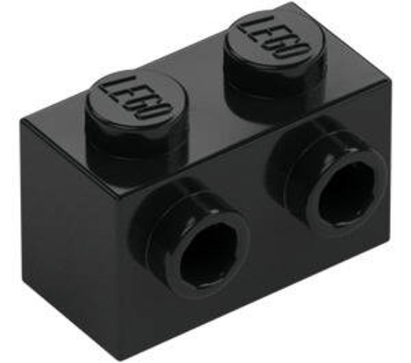 LEGO® 6138173 - BRICK 1X2 WITH 2 KNOBS - BLACK