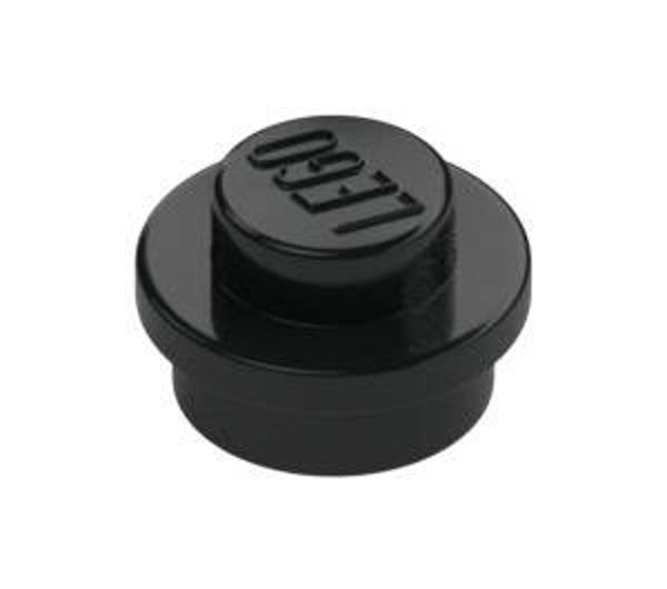LEGO® 614126 - ROUND PLATE 1X1 - BLACK