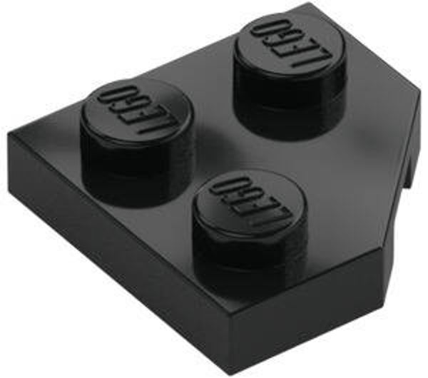 LEGO® 6174243 - CORNER PLATE 2X2, 45° - BLACK