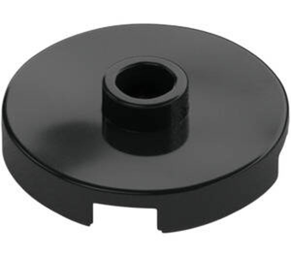 LEGO® 6195325 - PLATE ROUND WITH 1 KNOB - BLACK