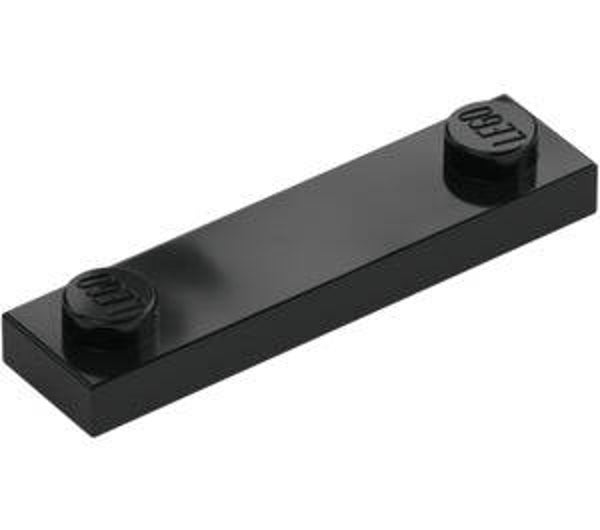LEGO® 6254045 - PLATE 1X4 WITH TWO STUDS - BLACK