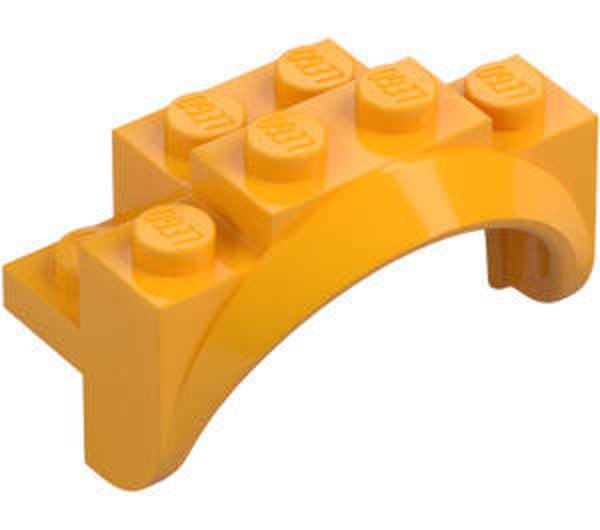 LEGO® 6421680 - MUDGUARD 2X4X2, N°1 - FLAME YELLOWISH ORANGE