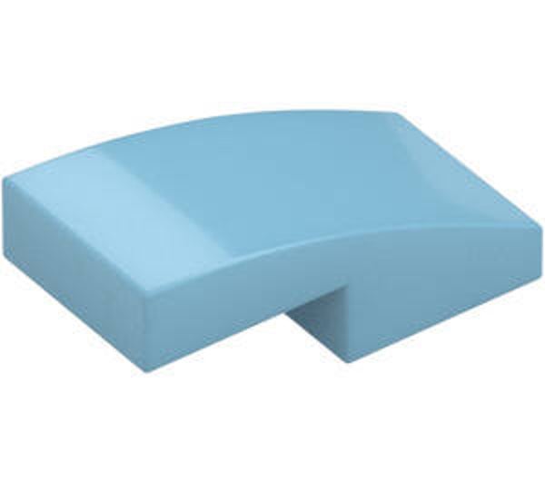 LEGO® 6071246 - PLATE 1X2X2/3 WITH BOW - MEDIUM AZUR