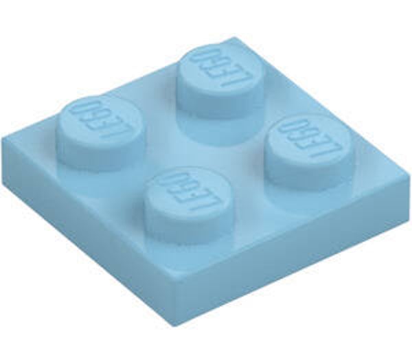LEGO® 4625032 - PLATE 2X2 - MEDIUM AZUR