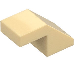LEGO® 6388196 - SLOPE 1X2, 45°, WITH O KNOBS - BRICK YELLOW