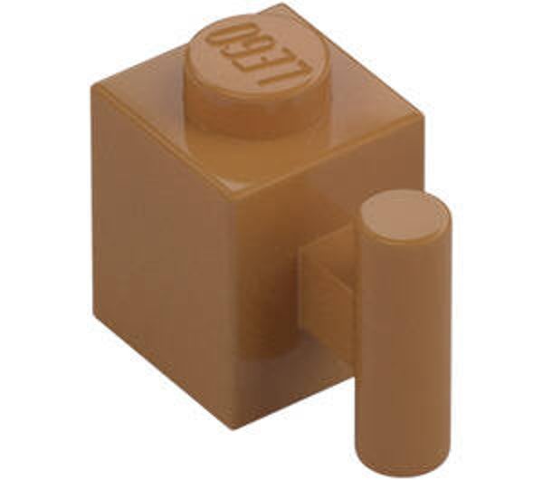 LEGO® 6102959 - BRICK 1X1 WITH HANDLE - MEDIUM NOUGAT