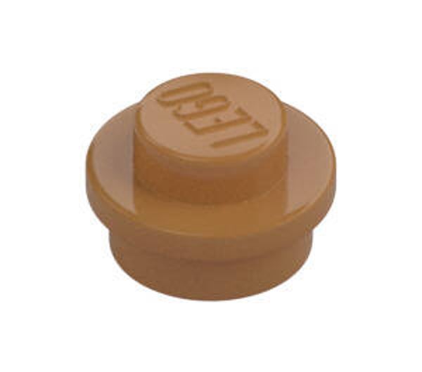 LEGO® 6167641 - ROUND PLATE 1X1 - MEDIUM NOUGAT