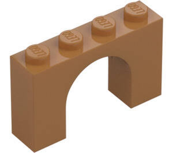 LEGO® 6174192 - ARCH 1X4X2 - MEDIUM NOUGAT
