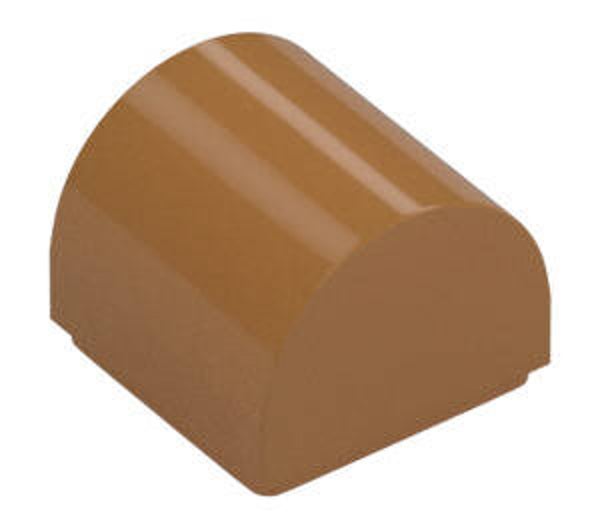 LEGO® 6296061 - PLATE 1X1X2/3 WITH OUTSIDE BOW - MEDIUM NOUGAT
