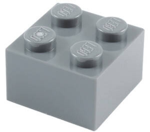 LEGO® 4211387 - BRICK 2X2 - MEDIUM STONE GRAY