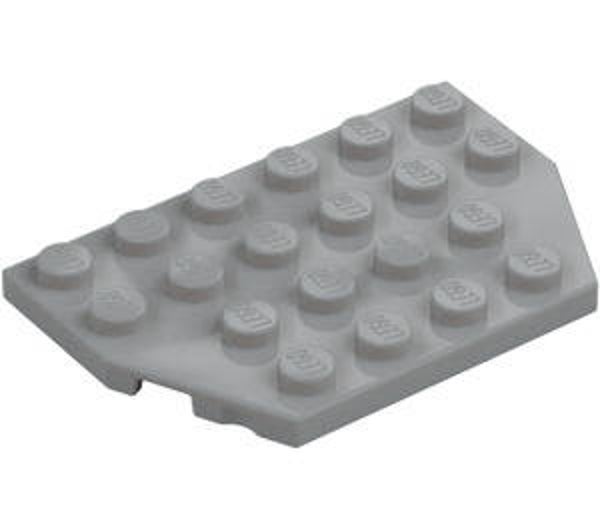 LEGO® 4211725 - PLATE 4X6, 26° - MEDIUM STONE GRAY