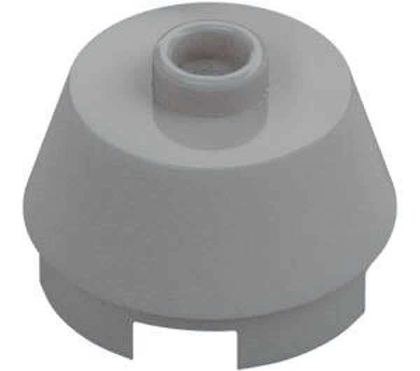 LEGO® 6028324 - BRICK 2X2 ROUND, SLOPE WITH KNOB - MEDIUM STONE GRAY