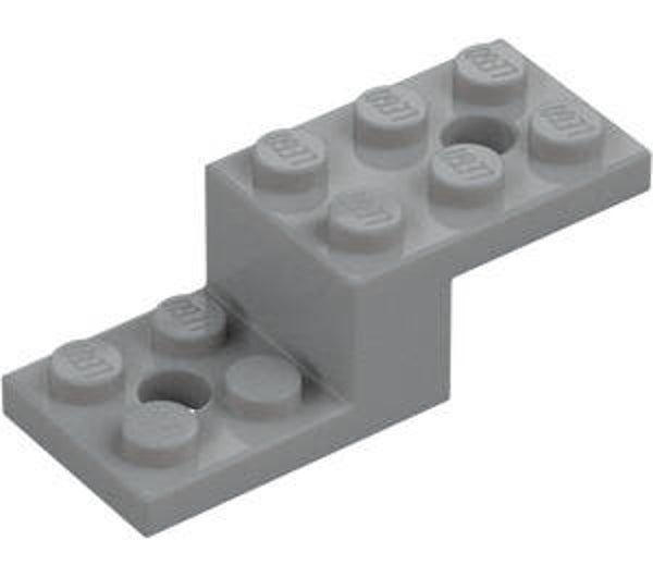 LEGO® 6028811 - STONE 1X2X1 1/3 WITH 2 PLATES 2X2 - MEDIUM STONE GRAY
