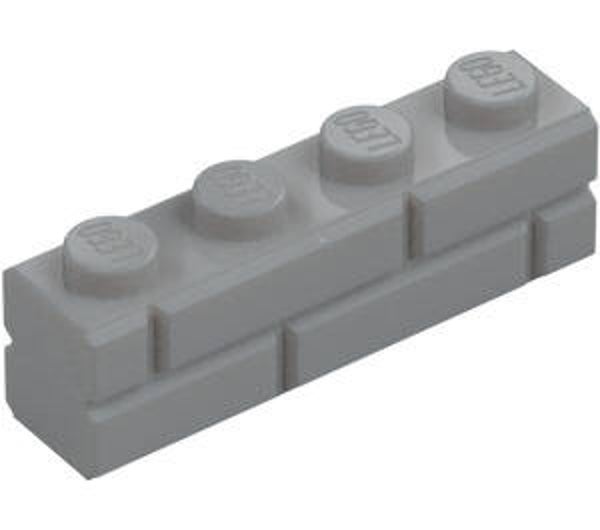 LEGO® 6314891 - PROFILE BRICK 1X4 SINGLE GROOVE- MEDIUM STONE GRAY