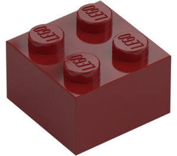 LEGO® 4539104 - BRICK 2X2 - NEW DARK RED