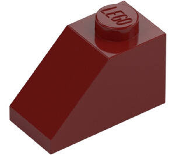 LEGO® 4541526 - SLOPE 1X2, 45° - NEW DARK RED