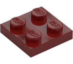 LEGO® 4585479 - PLATE 2X2 - NEW DARK RED