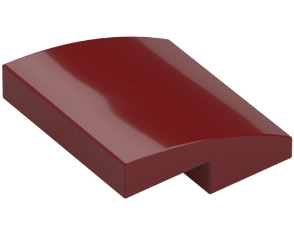 LEGO® 6107758 - PLATE 2X2X2/3 WITH BOW - NEW DARK RED