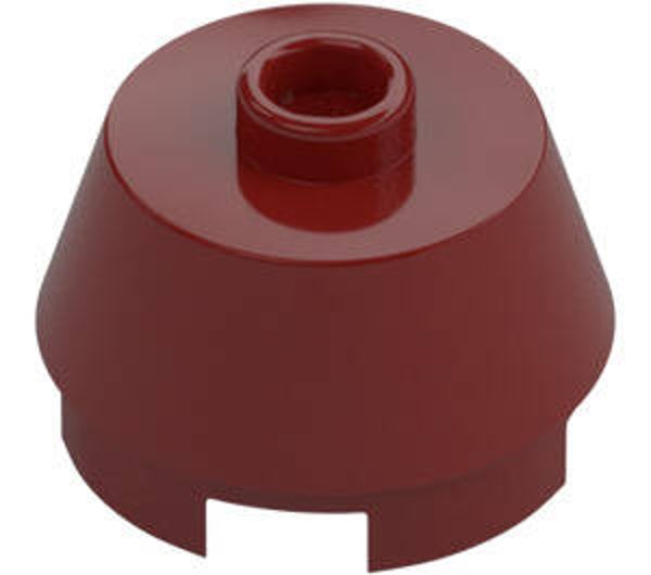 LEGO® 6286504 - BRICK 2X2 ROUND, SLOPE WITH KNOB - NEW DARK RED