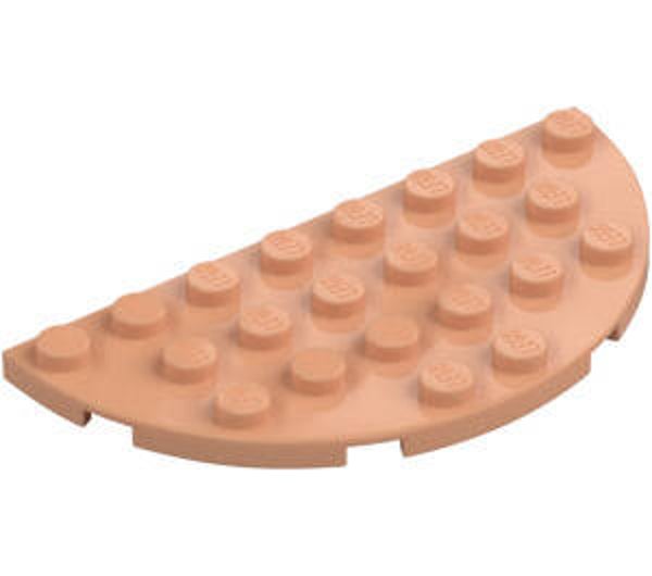 LEGO® 6286501 - DEMI CIRCLE PLATE 4X8 - NOUGAT