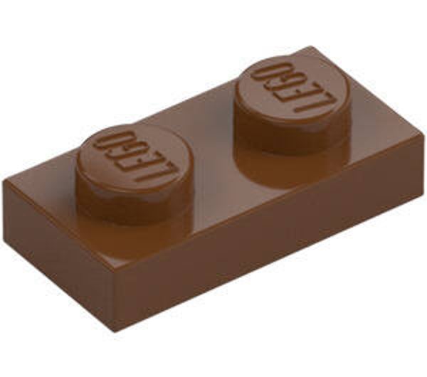 LEGO® 4211150 - PLATE 1X2 - REDDISH BROWN