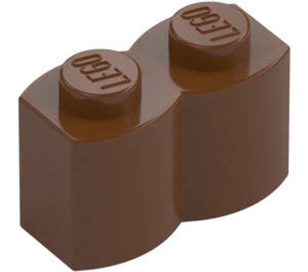 LEGO® 4211180 - PALISADE BRICK 1X2 - REDDISH BROWN