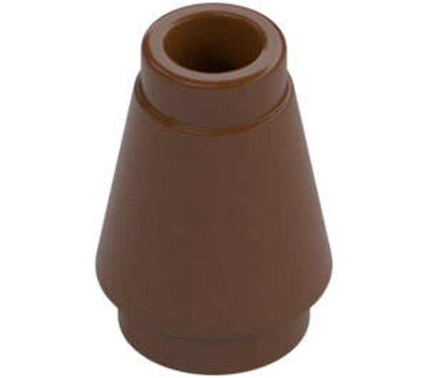 LEGO® 4529242 - CONE SMALL 1X1 - REDDISH BROWN